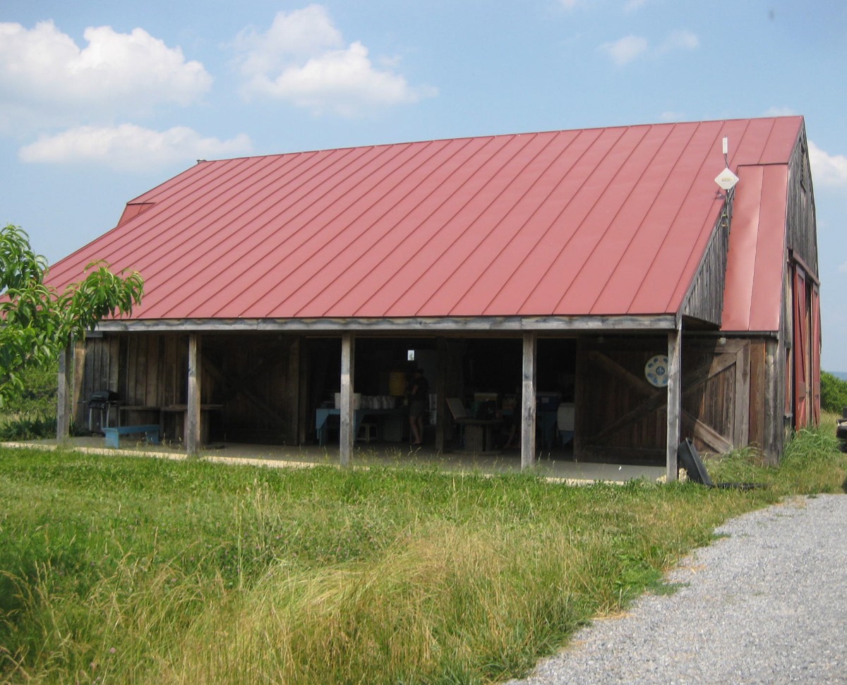 Site of many weddings and barn dances, this barn now serves as the location for the Moutoux Whole Food CSA pickup