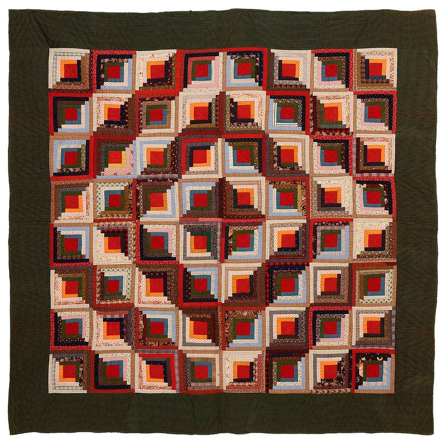 A Barn Raising quilt, c. 1800