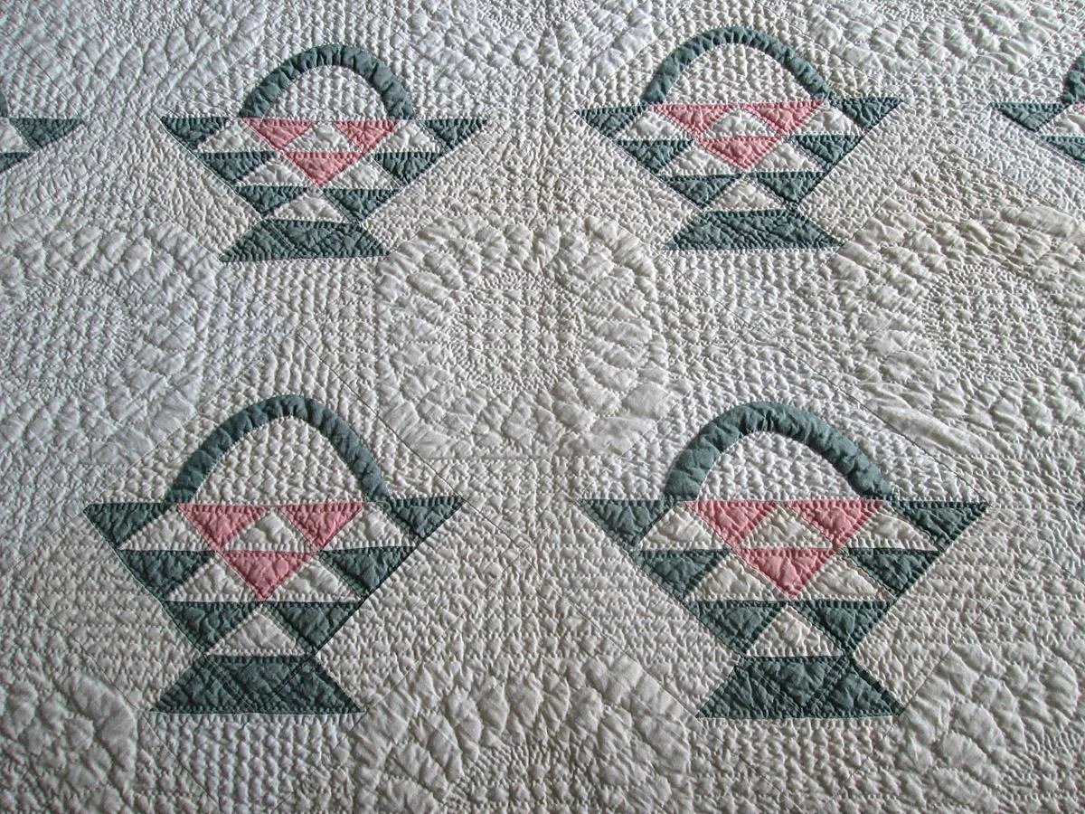 Vintage Basket Quilt, Circa 1912