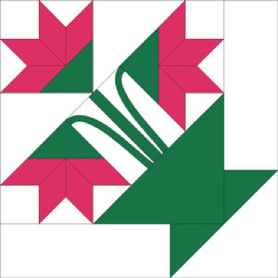 Carolina Lily Barn Quilt on Western Red Cedar 