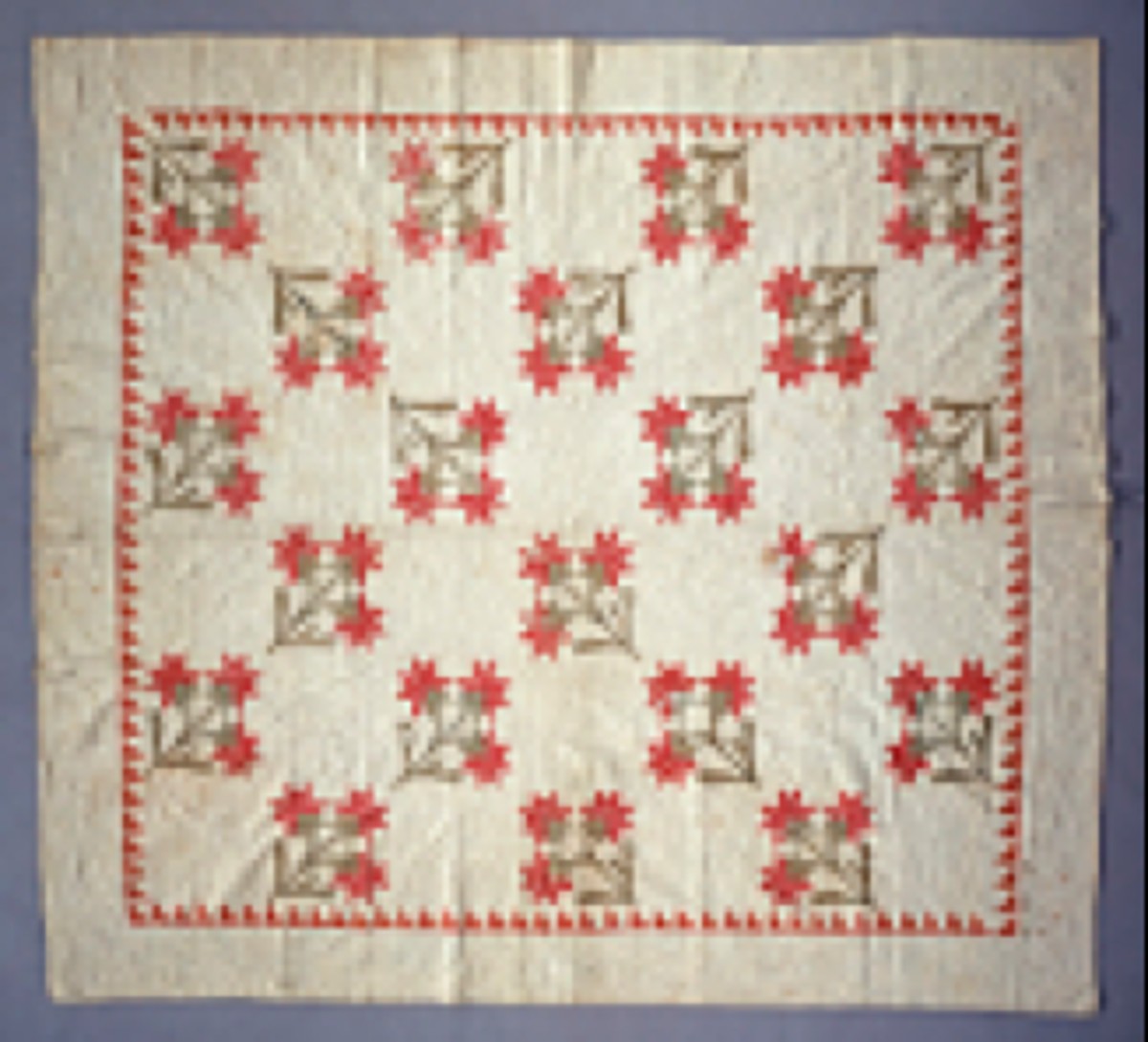 This Lily quilt made by Lovettsville women is in the National Museum of American History
