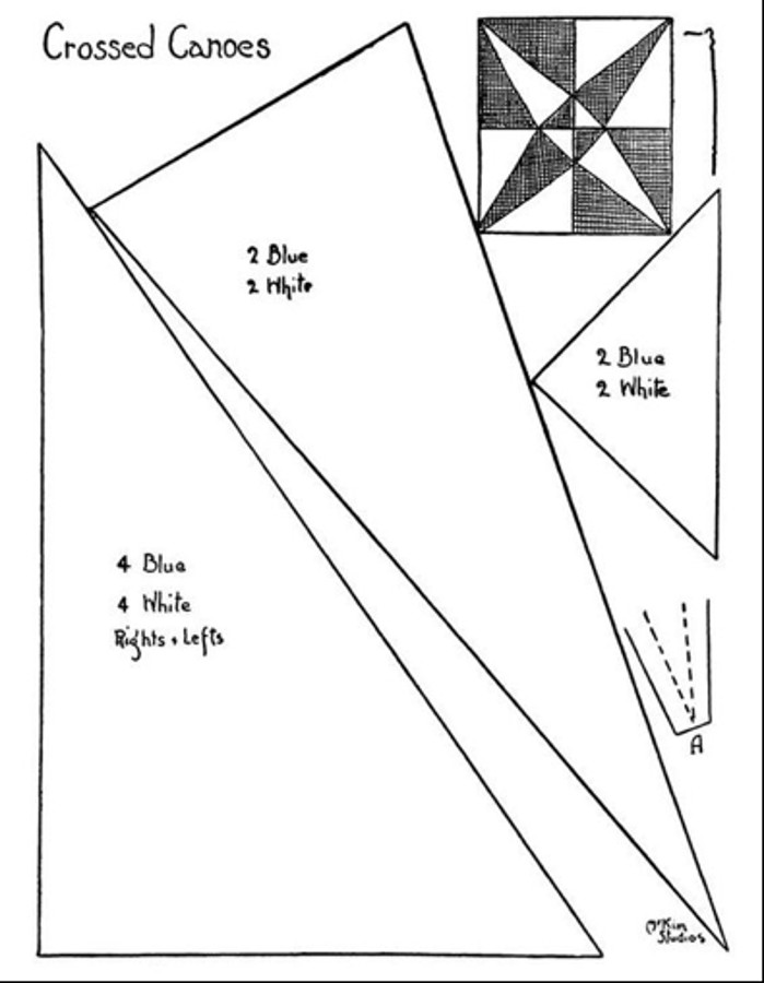 Ruby McKim's Crossed Canoes pattern