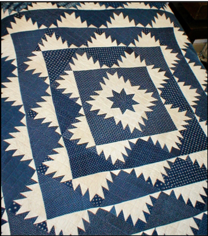 The Delectable Mountains quilt in a private Loudoun quilt collection