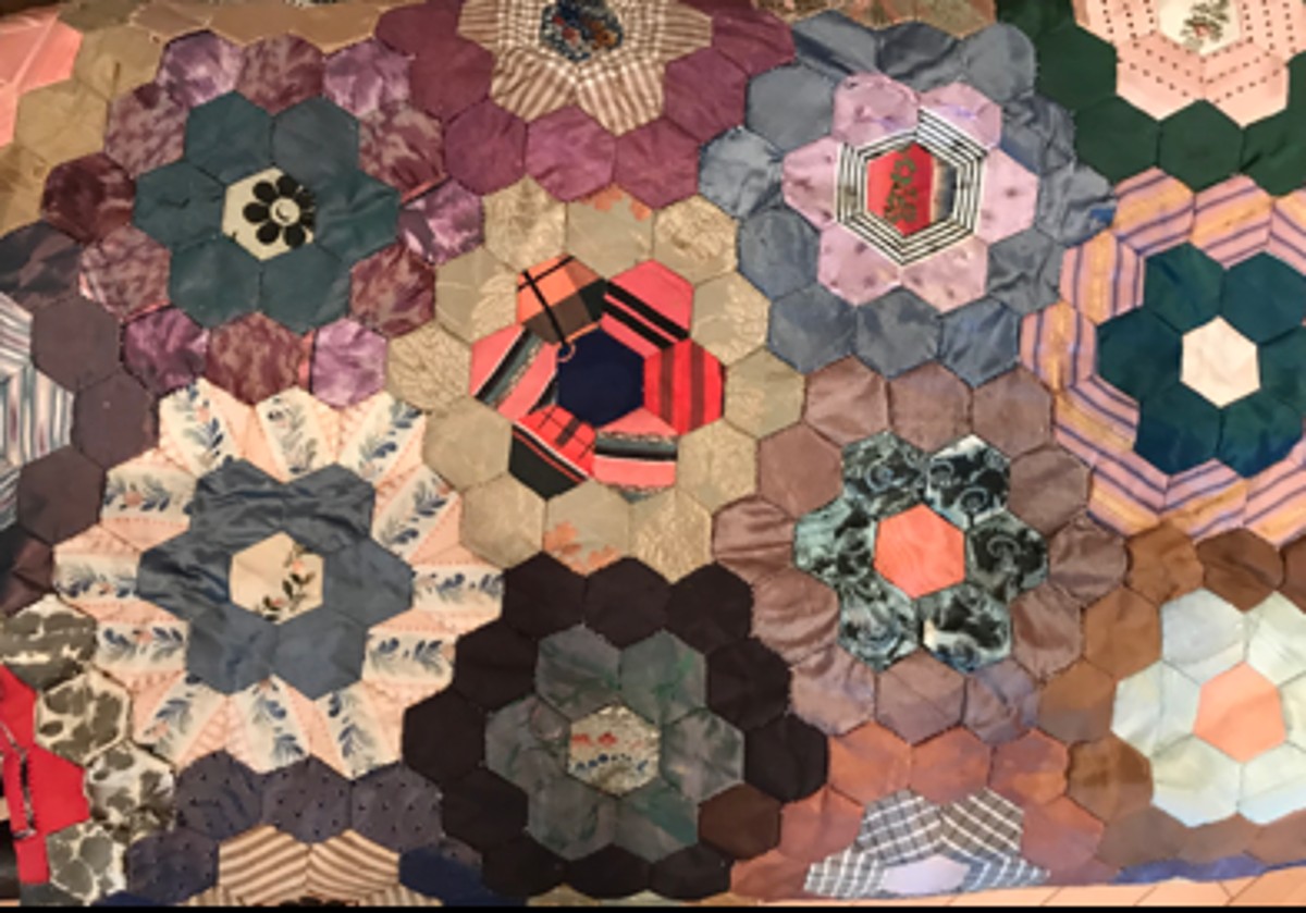 A Flower Garden quilt from the Loudoun Museum