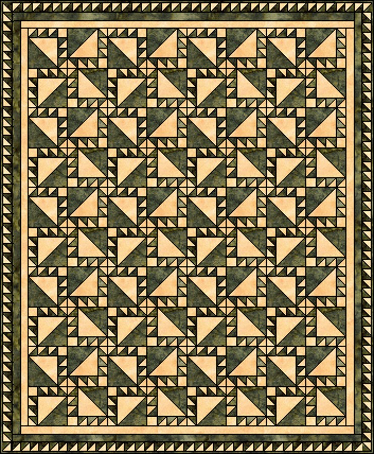 An indian Trail quilt.