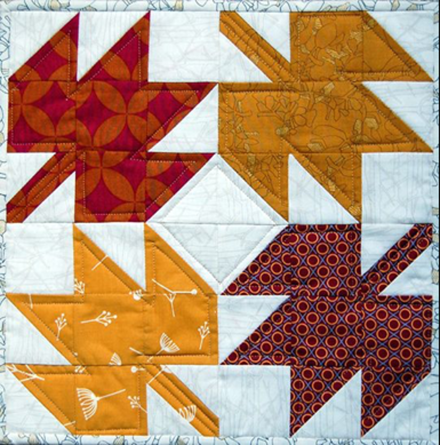 Maple Leaf quilt block