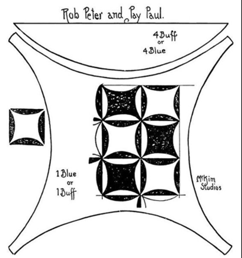 The pattern for "Rob Peter and Pay Paul"