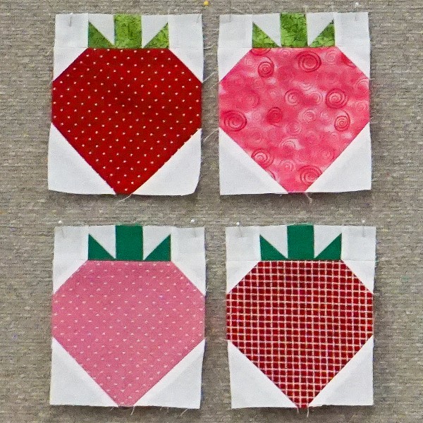 A simpler version of a strawberry design.