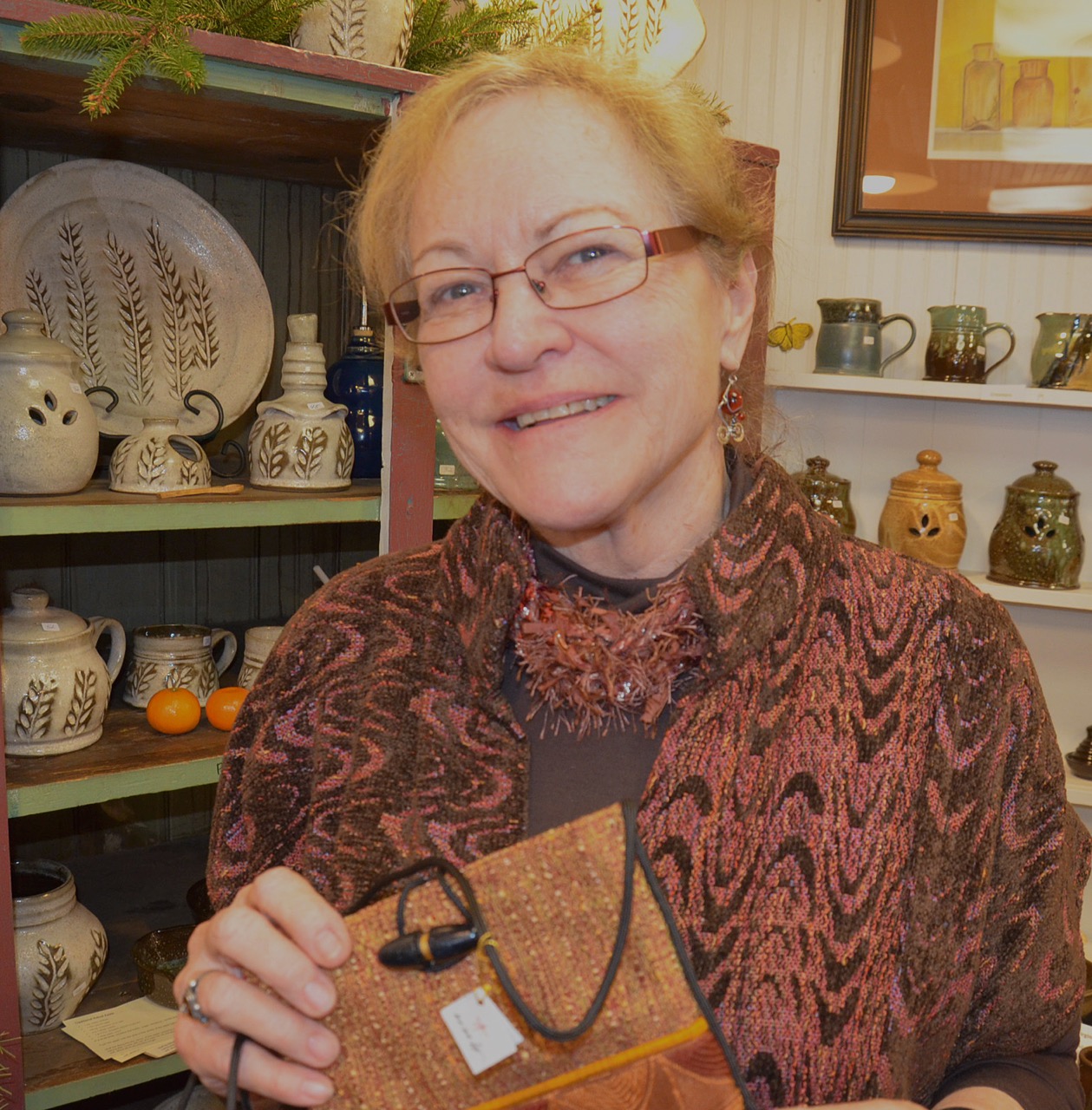 Mary Kenesson, Board Member of the Loudoun Arts Council and fiber artist